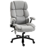 BÜROSTUHL Schneeflanell Hellgrau - Hellgrau, Textil (70/122/82cm) - HOMCOM