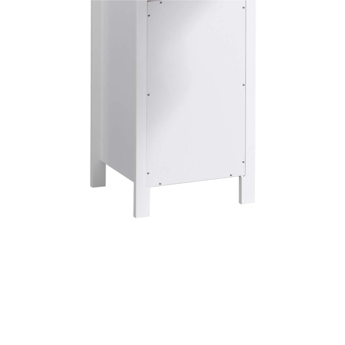 BADEZIMMERSCHRANK Weiß 30/34/79 cm - Weiß, Holzwerkstoff (30/79/34cm) - Mobili Rebecca