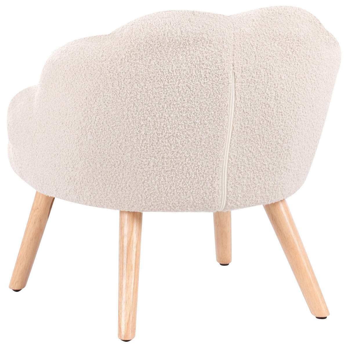 KINDERSESSEL Beige Miland - Beige/Braun, Textil (50/55/53cm) - Beliani