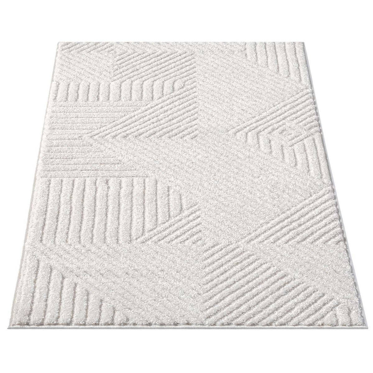 KURZFLOR-TEPPICH Lounge 0632 Creme 80x150 cm - Creme, Textil (80/150cm) - carpet city