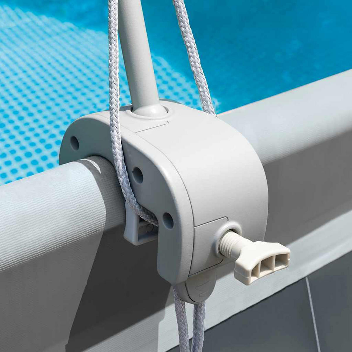 POOL Sonnendach Hellgrau - Hellgrau, Textil (21.6/80.6/180cm) - INTEX