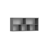 KINDER-WANDREGAL INGE 09 110/51/23 cm Grau - Weiß/Grau, Holzwerkstoff (110/51/23cm) - Deine Möbel 24