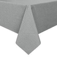 TISCHDECKE Wachstuch Leinenoptik Hellgrau 240 x 140 cm - Grau, Kunststoff (240/140/1.5cm)