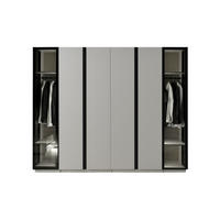 KLEIDERSCHRANK Ashley 2 trg., mit Regalen - Grau, Holzwerkstoff (88/215/62cm)