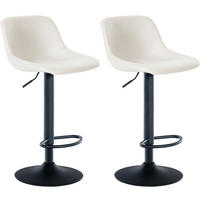 BARHOCKER Loft 2er Set 79-103x43x49 cm creme - Creme, Metall (43/79/49cm) - furnicato