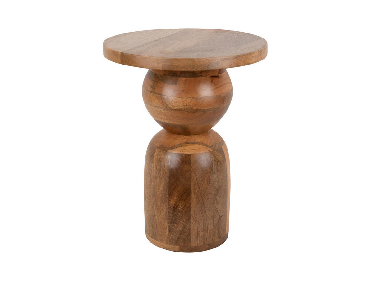 BEISTELLTISCH Dia 35/35/46.5 cm - Braun, Holz (35/35/46.5cm) - Leitmotiv