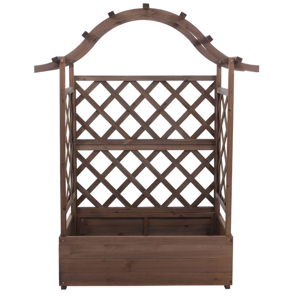 HOCHBEET 138x110x44cm Braun - Braun, Holz (110/138/44cm) - PROREGAL