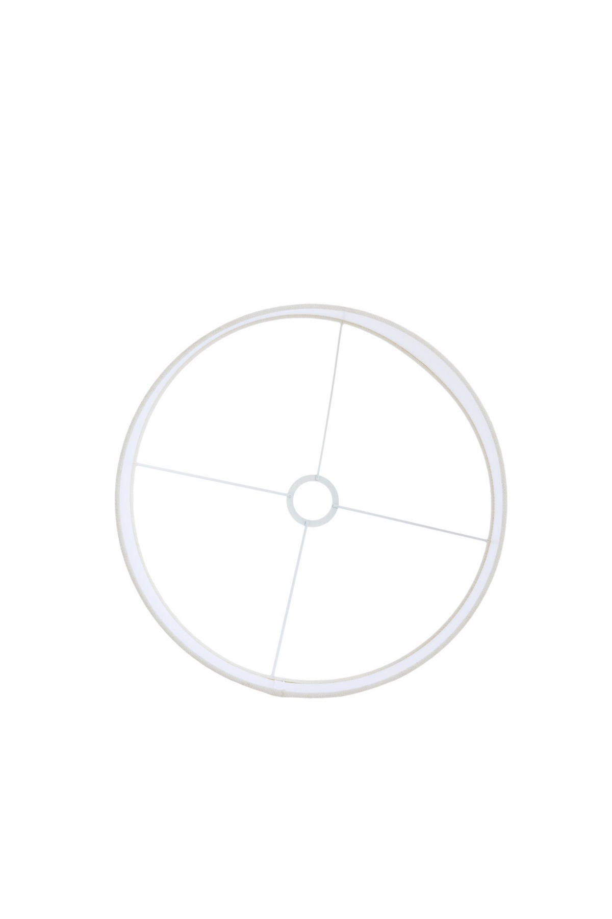 LAMPENSCHIRM Livigno Weiß Ø35/30 cm - Weiß, Textil (35/35/30cm) - Light & Living