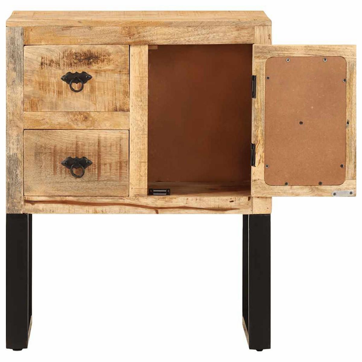 SIDEBOARD 60/30/76 Cm Massivholz Mango - Braun, Holz (30/76/60cm) - vidaXL