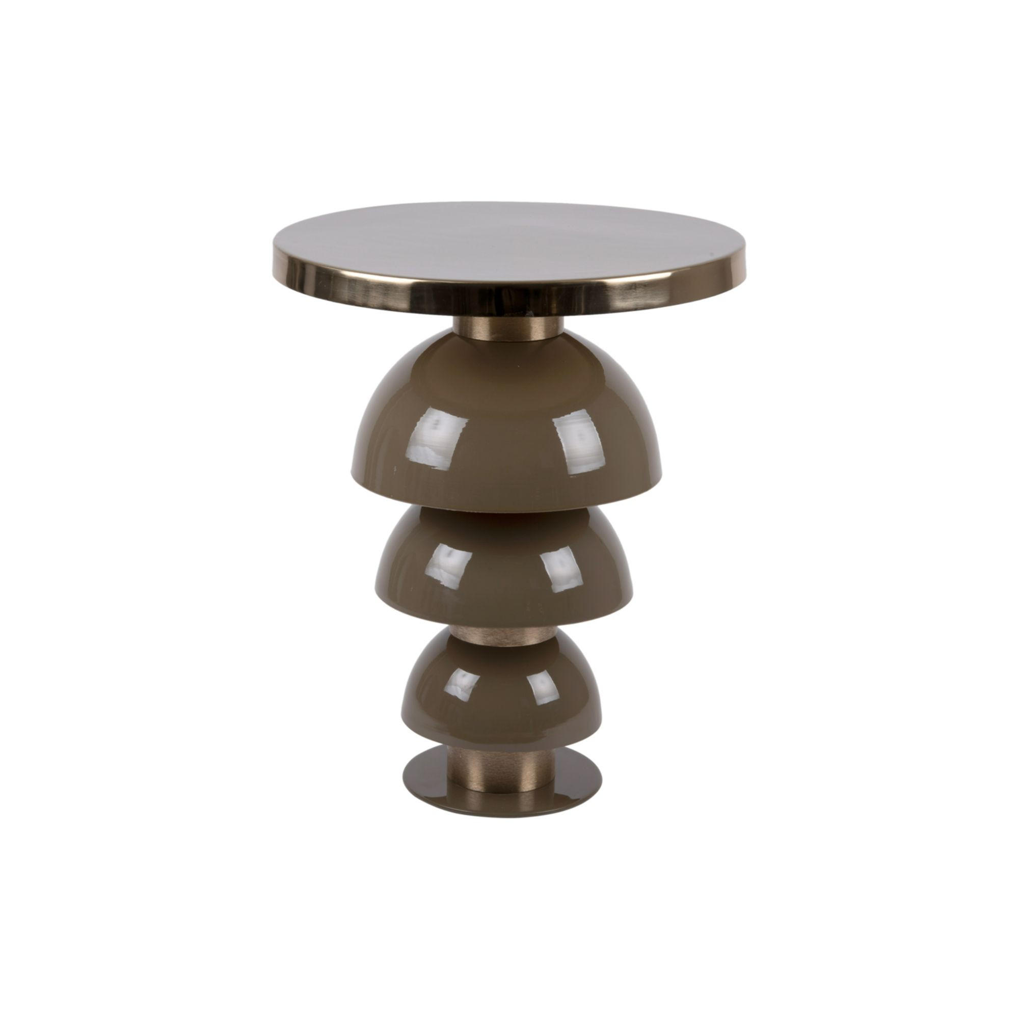 BEISTELLTISCH Tess Grün 46/46/55 cm - Grün, Metall (46/46/55cm) - Leitmotiv