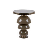 BEISTELLTISCH Tess Grün 46/46/55 cm - Grün, Metall (46/46/55cm) - Leitmotiv