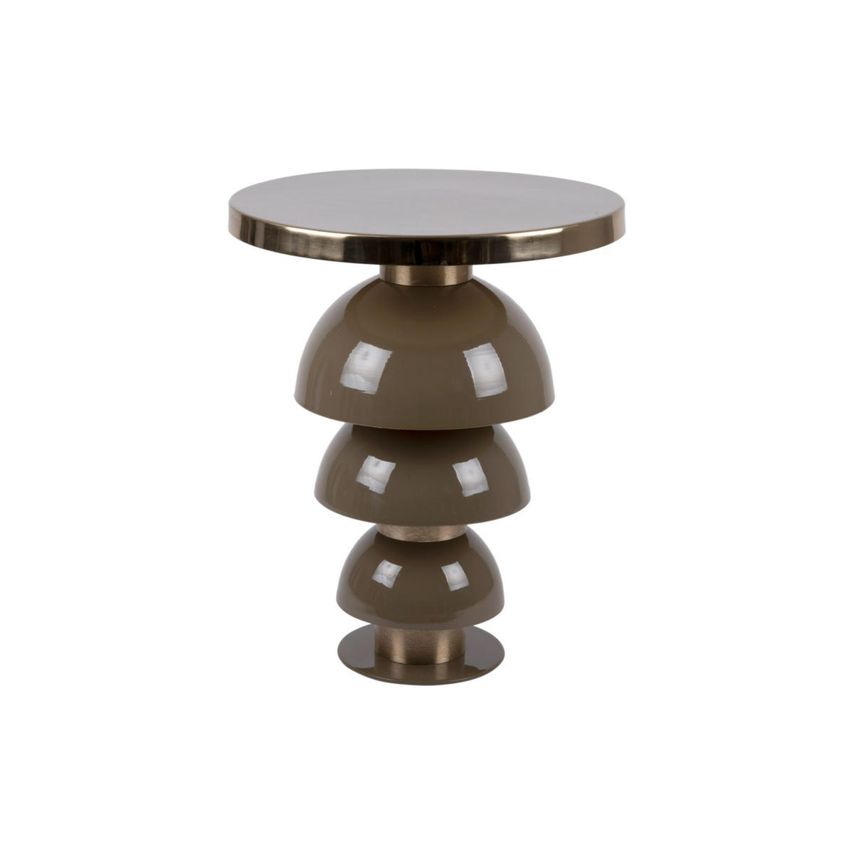BEISTELLTISCH Tess Grün 46/46/55 cm - Grün, Metall (46/46/55cm) - Leitmotiv