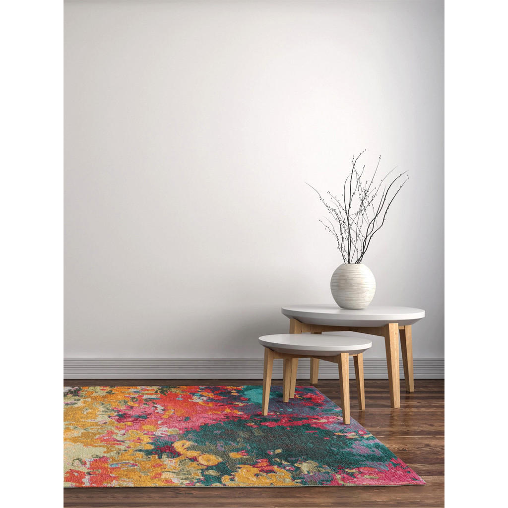 Thumbnail - benuta Pop Flachgewebeteppich, Mehrfarbig, Textil, Abstrakt, Rechteckig, 230x340 cm, Oeko-Tex® Standard 100, wasserabwei...