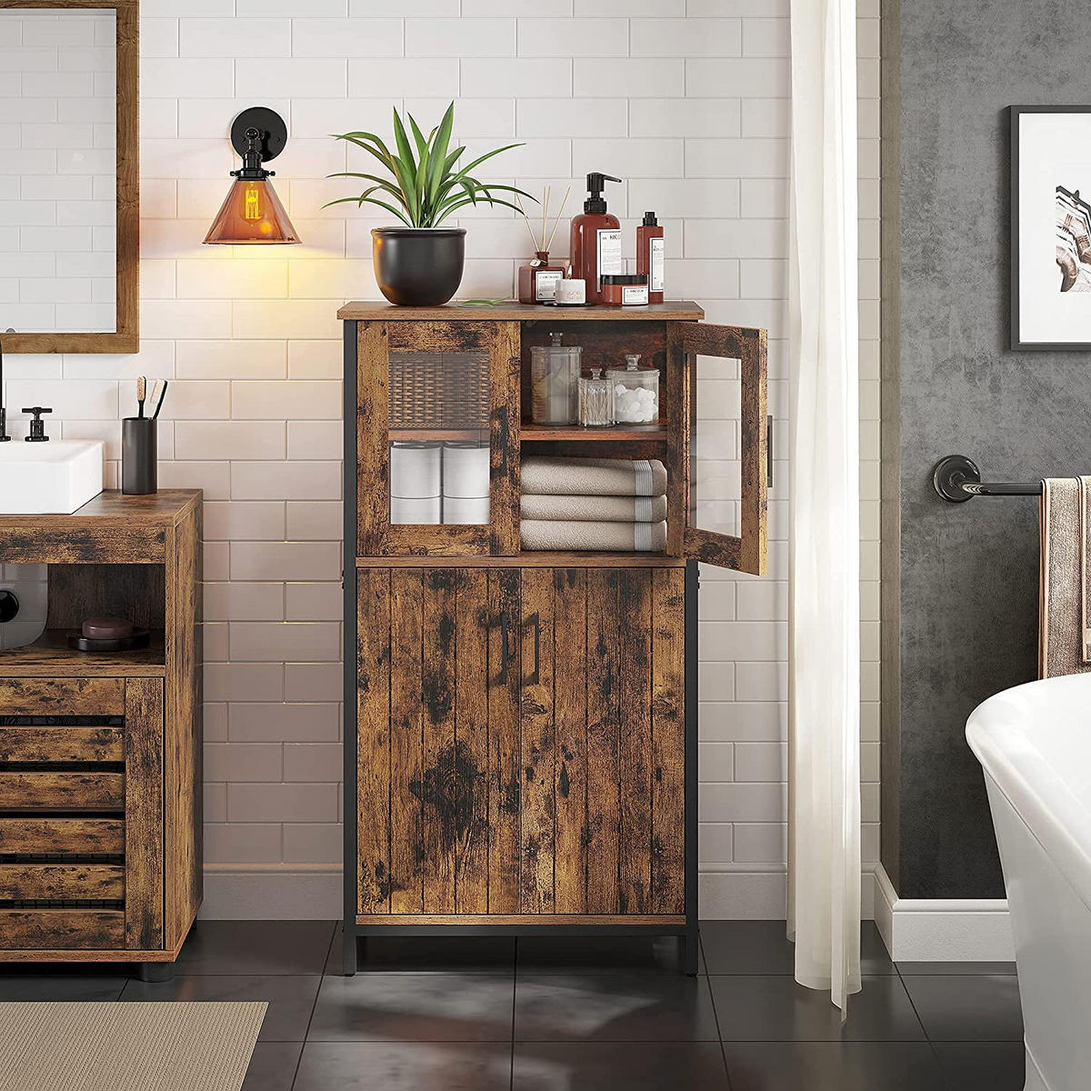 SIDEBOARD - Braun, Holzwerkstoff (30/108/60cm) - Hansiro