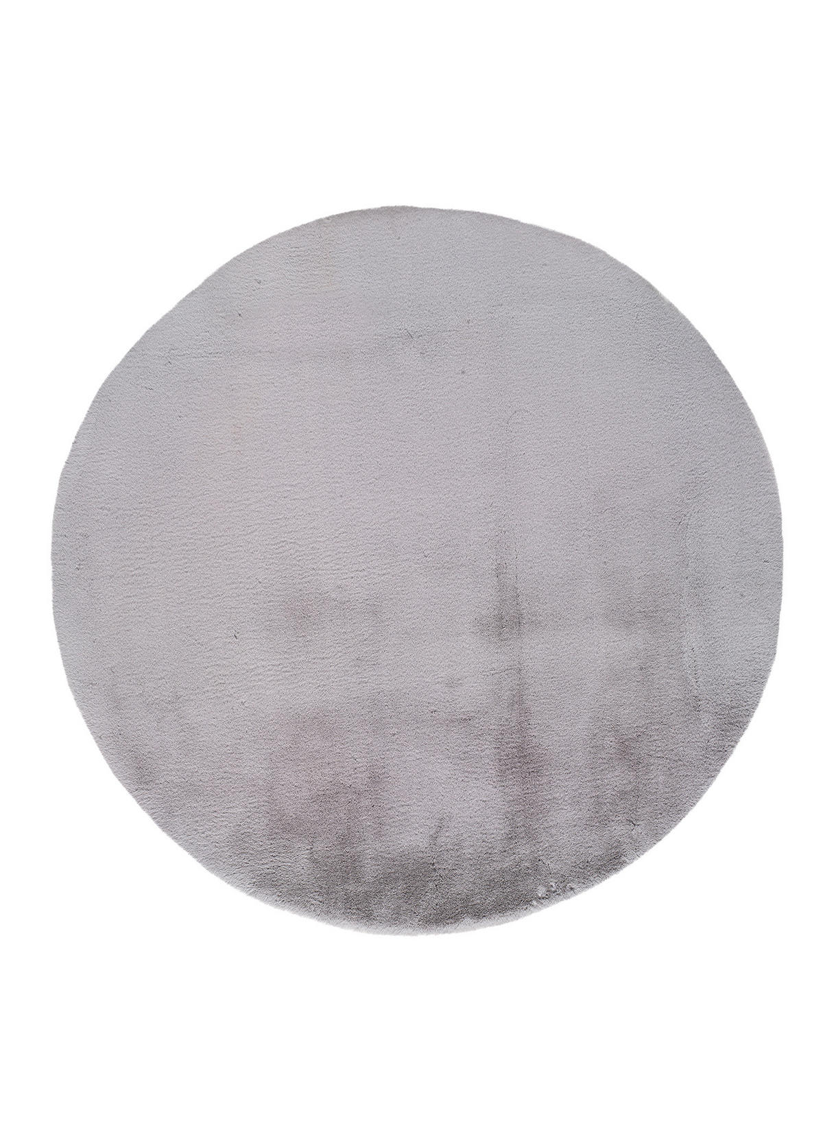 WEBTEPPICH waschbar Silber Fox 120Ø cm - Silberfarben, Textil (120/120cm) - Atticgo