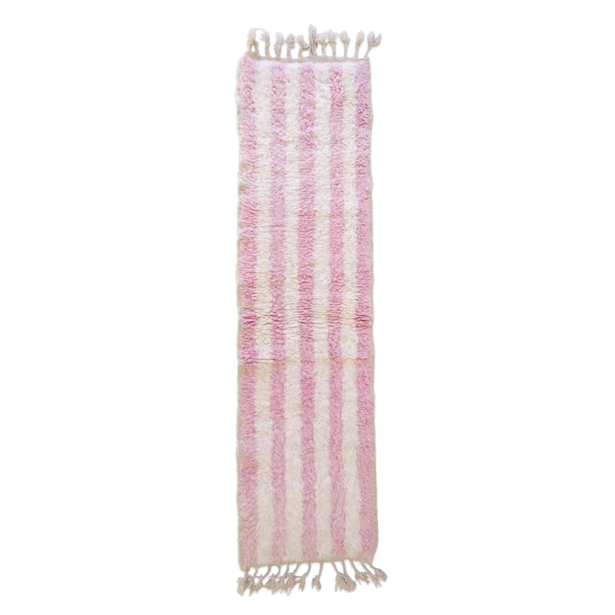 BERBERTEPPICH aus reiner Wolle 62x 232 cm - Pink, Naturmaterialien (62/232cm) - AFK Living