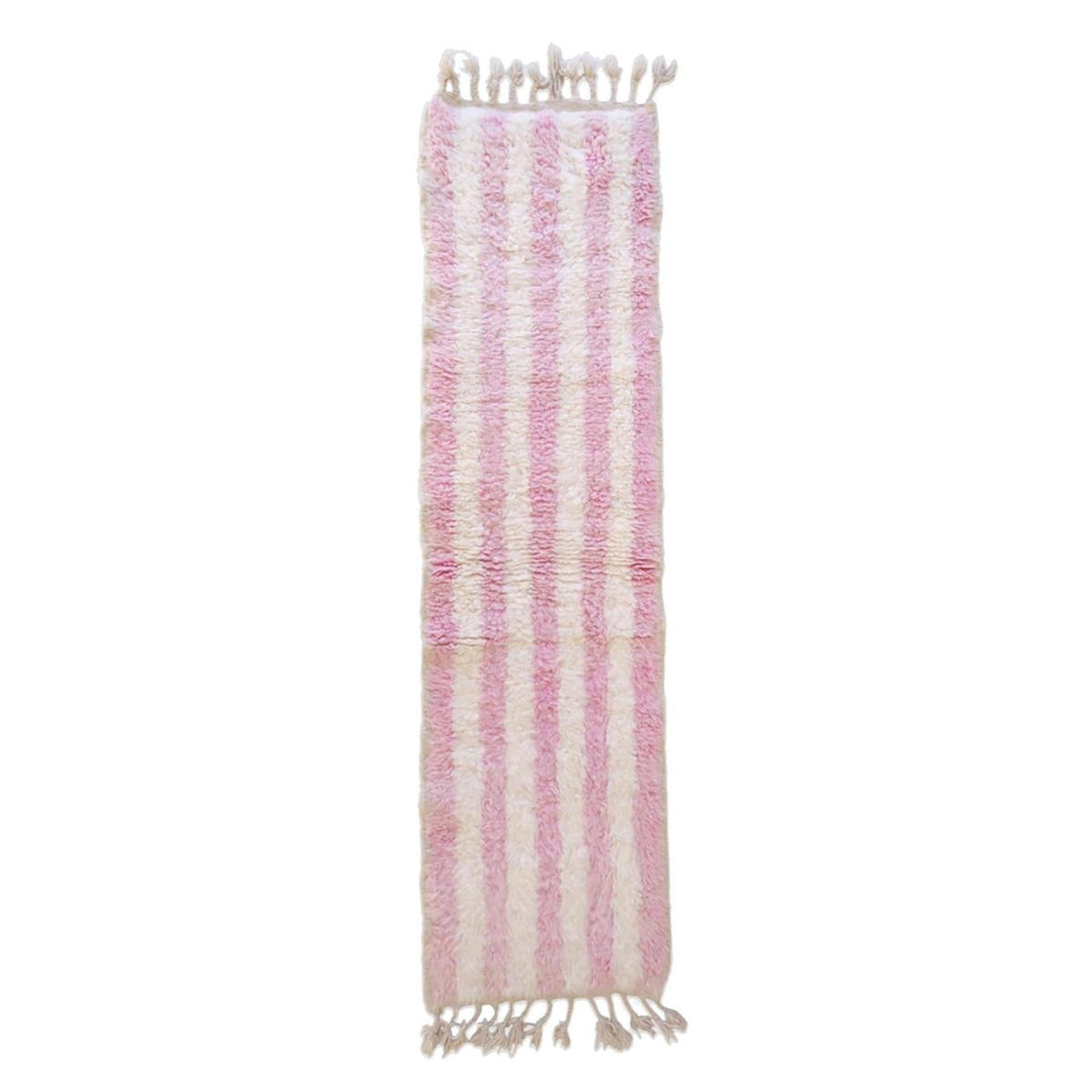 BERBERTEPPICH aus reiner Wolle 62x 232 cm - Pink, Naturmaterialien (62/232cm) - AFK Living