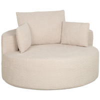 SESSEL Creme 130/130/82 cm - Creme, Textil (130/82/130cm) - PANGIVO