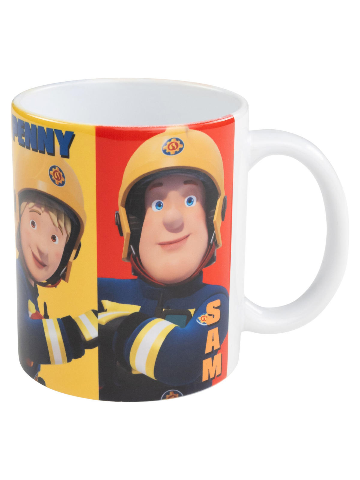 BECHER Feuerwehrmann Sam 4er Team Mehrfarbig 320 ml - Multicolor, Keramik (0.32L) - Chiemsee