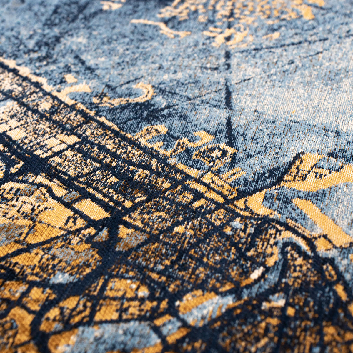 TEPPICH Gold Sea Dubai 100/140 cm - Multicolor, Textil (100/140cm) - Louis De Poortere