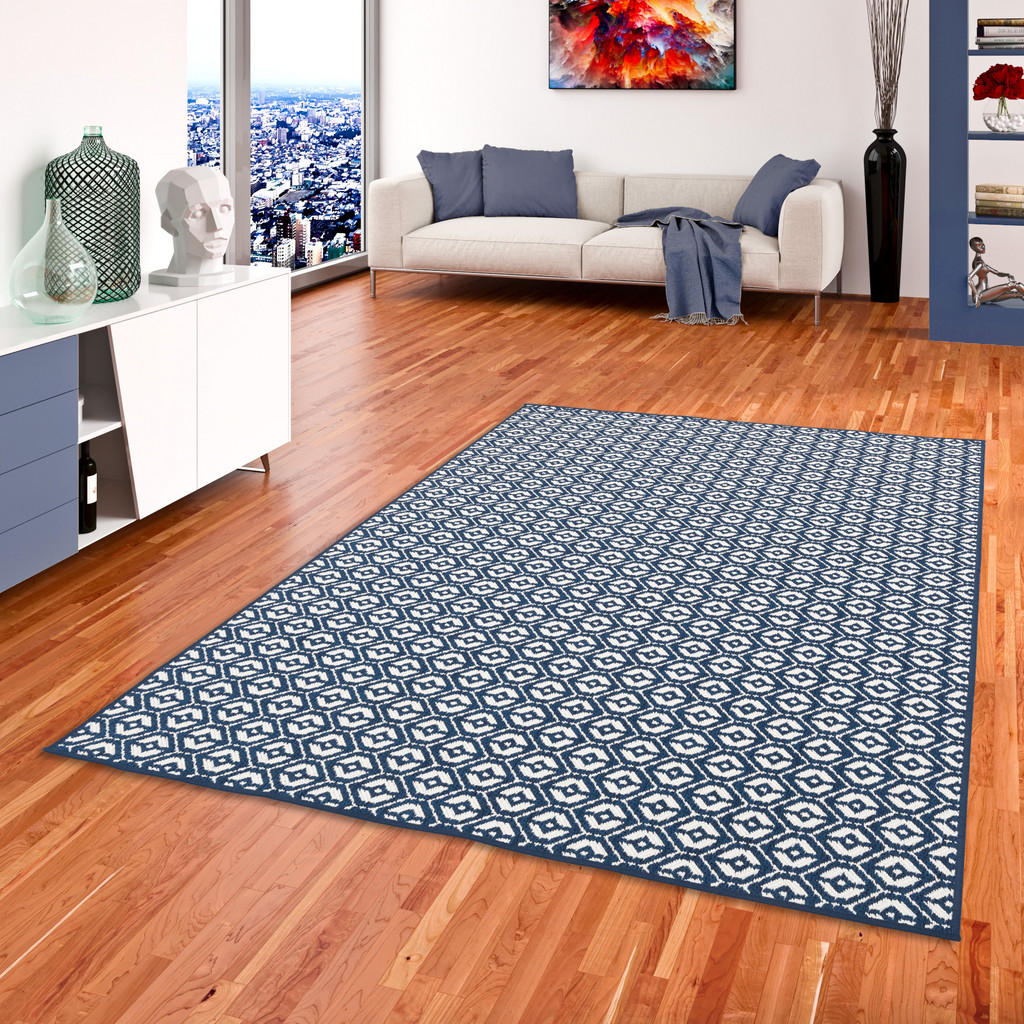 Thumbnail - Pergamon In-, Blau, Textil, 160x200 cm, Teppiche & Böden, Teppiche, Outdoorteppiche