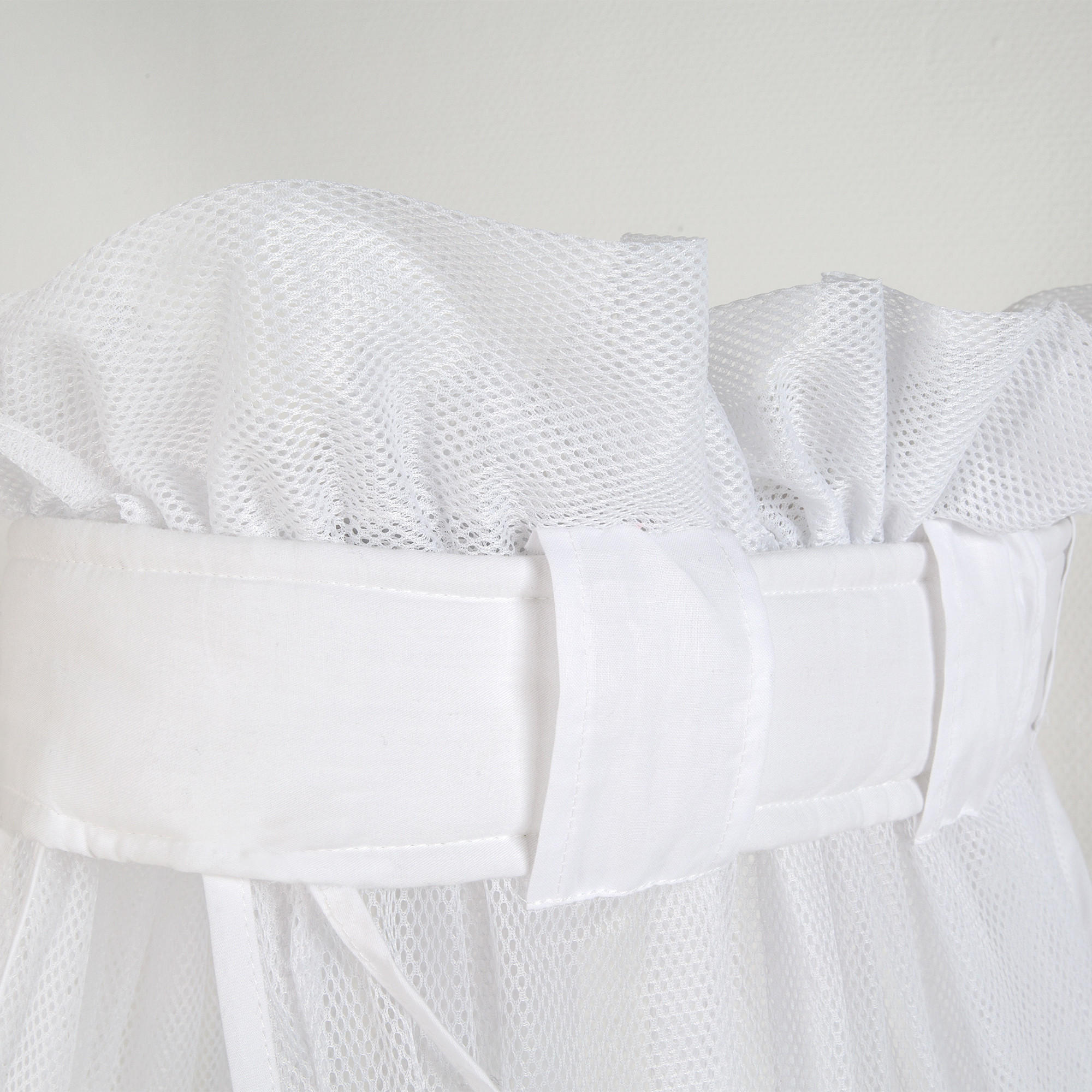 BETTHIMMEL weiß mesh safe asleep® - Weiß, Textil (250/160/0.5cm) - Roba