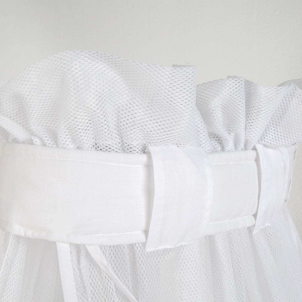 BETTHIMMEL weiß mesh safe asleep® - Weiß, Textil (250/160/0.5cm) - Roba