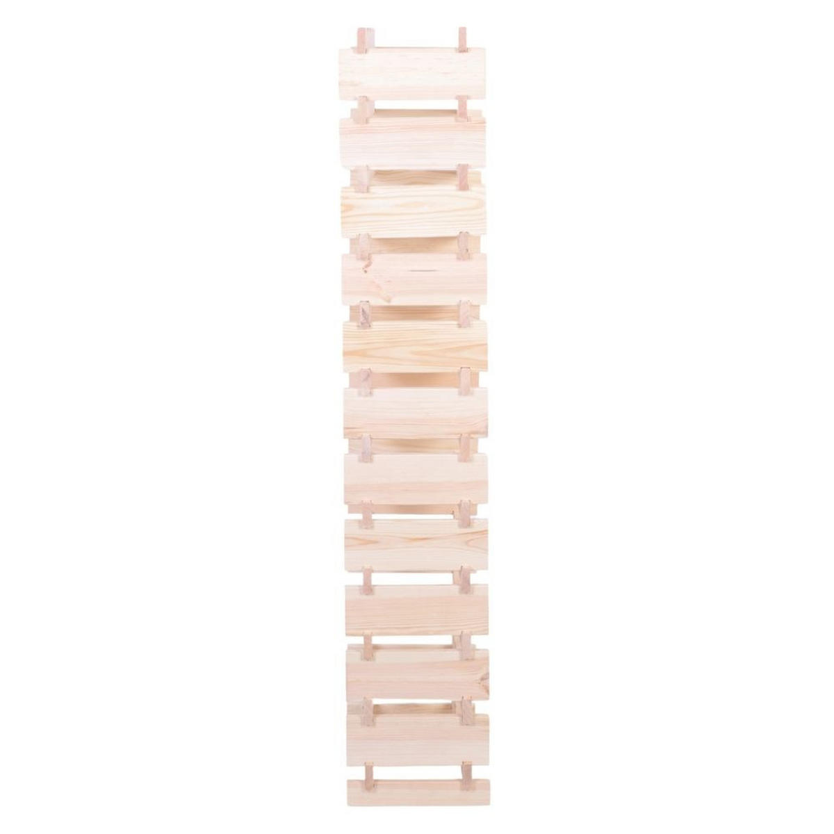 WEINREGAL VINOTECA FLEX PRO HxBxT 163x46x28cm 48 Flaschen auf 12 Ebenen Natur unbehandelt - Naturfarben, Holz (46/163/28cm) - PROREGAL