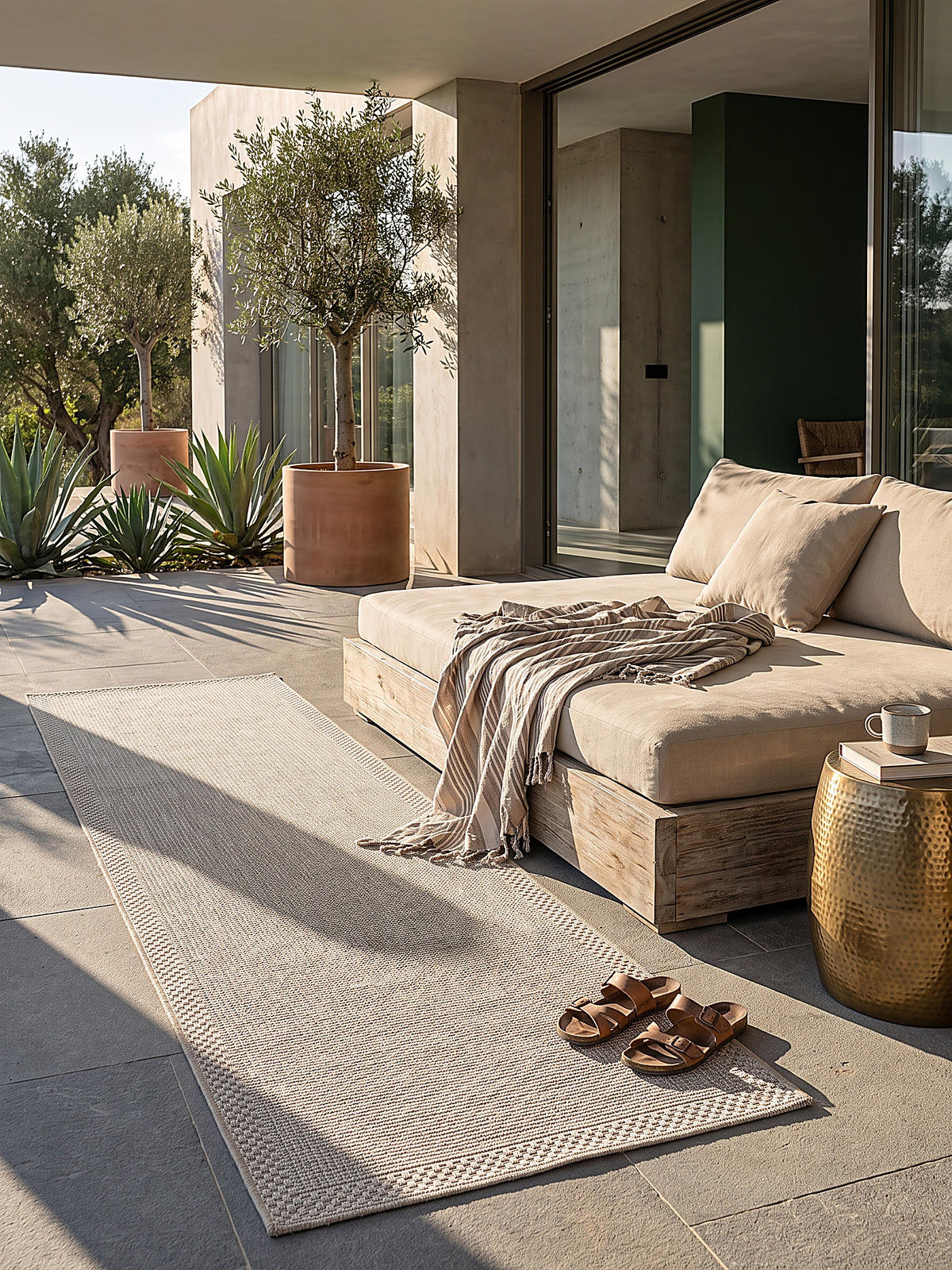 TEPPICHLÄUFER Uni ESERA Polypropylen Beige 80 x 150 cm - Beige, Textil (80/150cm) - KADIMA DESIGN