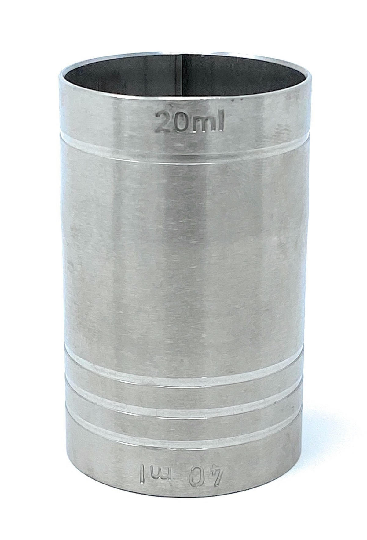 JIGGER 2cl 4cl Doppelmessbecher Edelstahl - Silberfarben, Metall (3.8/6/3.8cm) - DanDiBo