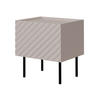 NACHTTISCH-SET Lucca 1D - Kaschmir/Schwarz, Holz/Holzwerkstoff (47/52/40cm) - MIRJAN24