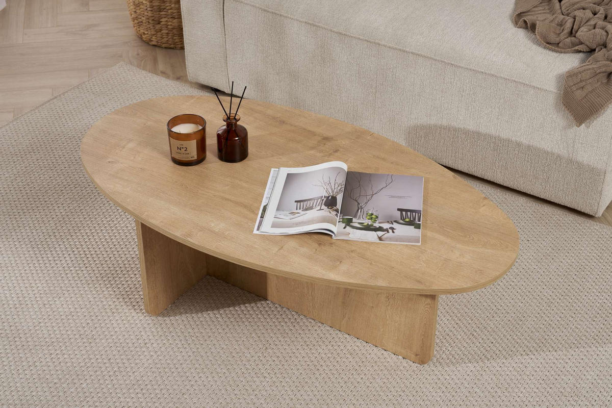 COUCHTISCH orba Braun - Braun, Holzwerkstoff (120/65/40cm) - Habitat Garten