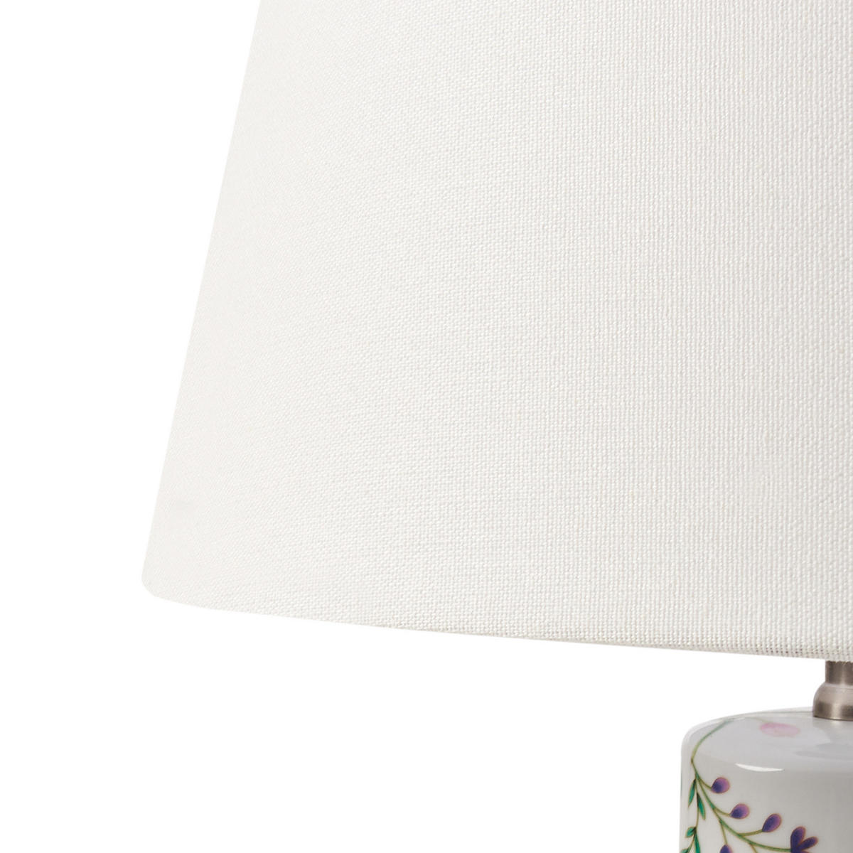 TISCHLAMPE Porzellan Weiß Cavado - Blau/Gelb, Keramik (33/33/54cm) - Beliani