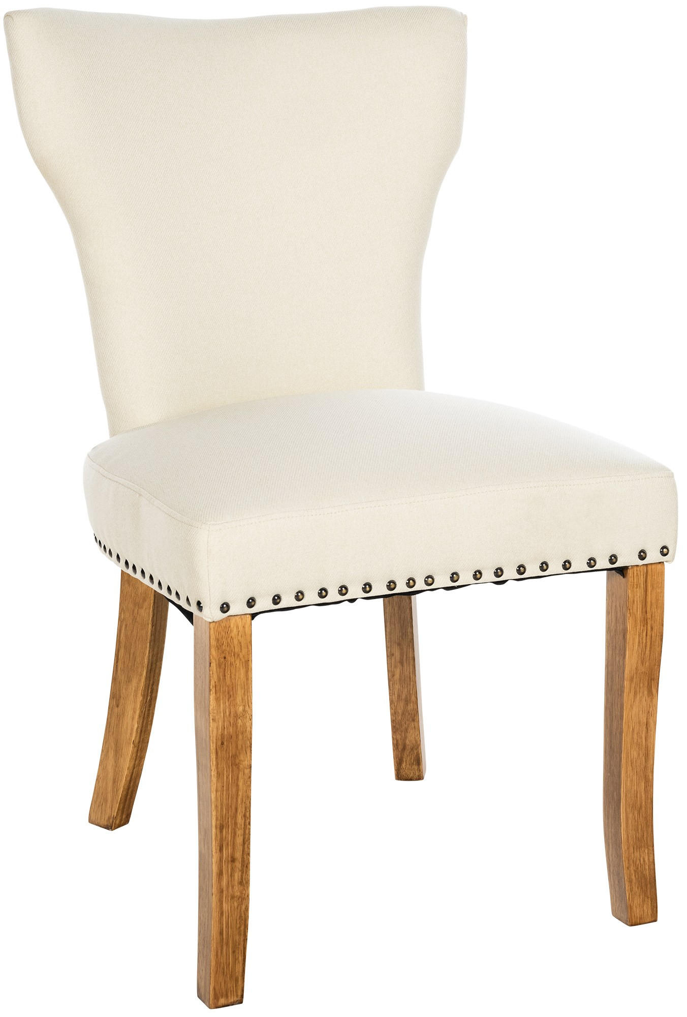 WOHNZIMMERSTUHL Stoff creme - Creme/Naturfarben, Holz/Textil (52/90/59cm) - CLP
