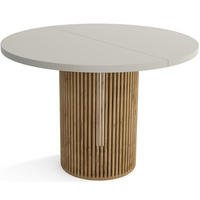 TISCH Kaschmir DIEGO Ausziehbar - Kaschmir/Goldfarben, Holzwerkstoff (100/48/77cm) - Sepro Meble