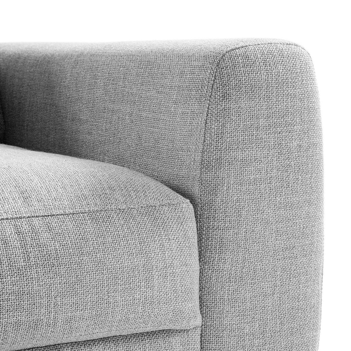 2-SITZER MODULSOFA - Hellgrau, Textil (158/80/117cm) - home24