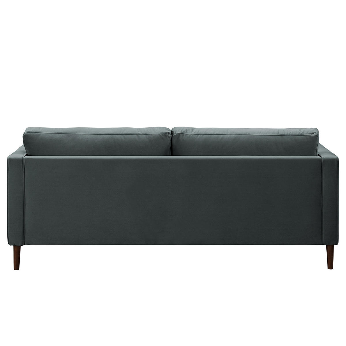 3-SITZER SOFA - Samt - Anthrazit, Textil (191/80/86cm) - home24