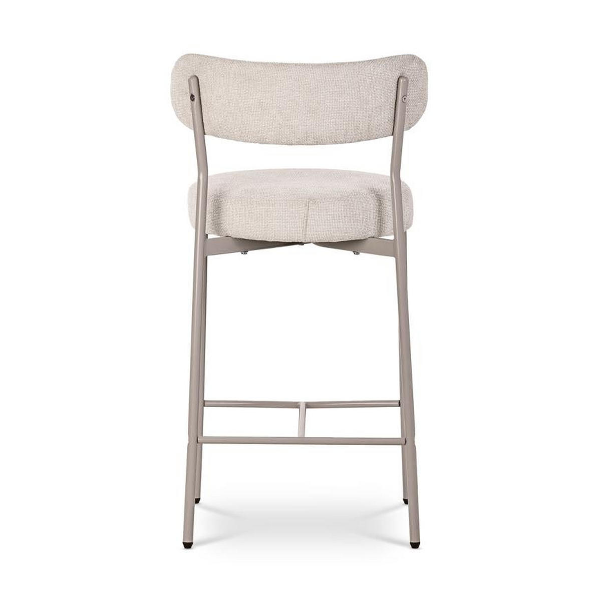 BARHOCKER 2er-Set GABY modernen aus beige Chenillegewebe - Beige, Textil/Metall (47.5/90/50.5cm) - Sicaan