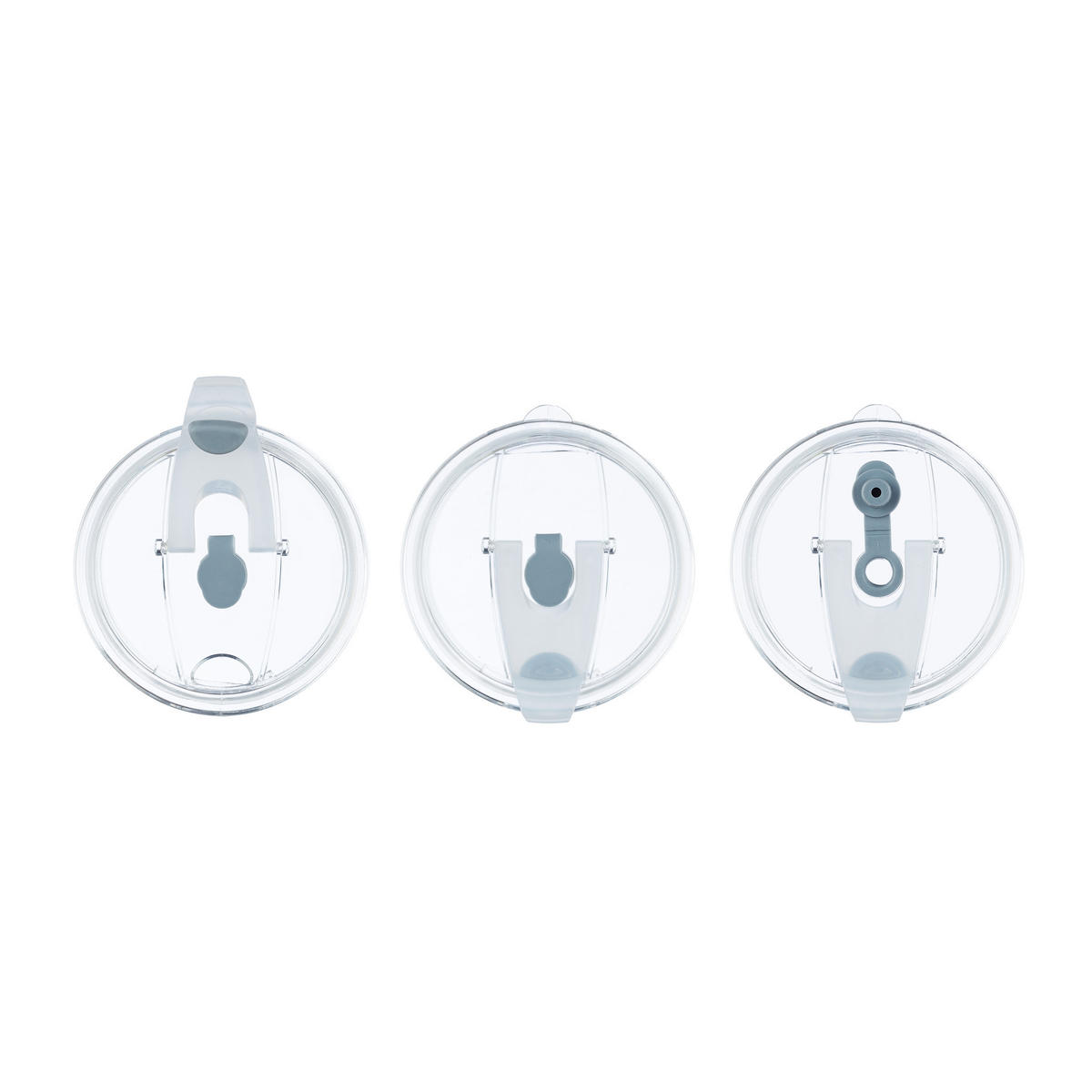 GLAS Transparent 2-pack med lock och sugrör 400 ml - Transparent, Glas/Plast (0.4L) - Relaxdays
