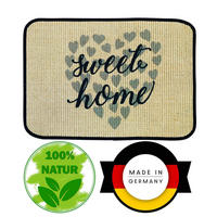 FUSSMATTE ECO-SISAL - Grau, Textil (40/60cm) - WohnDirect