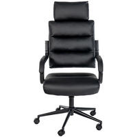 BÜROSTUHL Noxar schwarz/schwarz - Chromfarben/Schwarz, Kunststoff/Metall (61/129/78cm) - TPFLiving