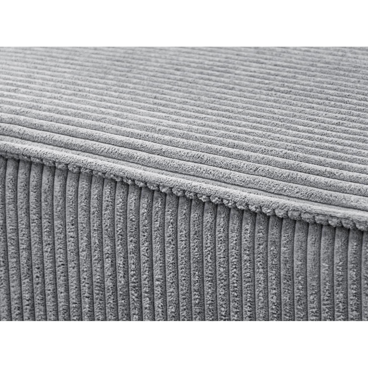 ECKSCHLAFSOFA Primo L hellgrau - Hellgrau/Schwarz, Textil (290/185cm) - Beautysofa