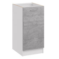 KÜCHENUNTERSCHRANK D40 beton - Grau, Holzwerkstoff (40/82/44cm) - roe furniture