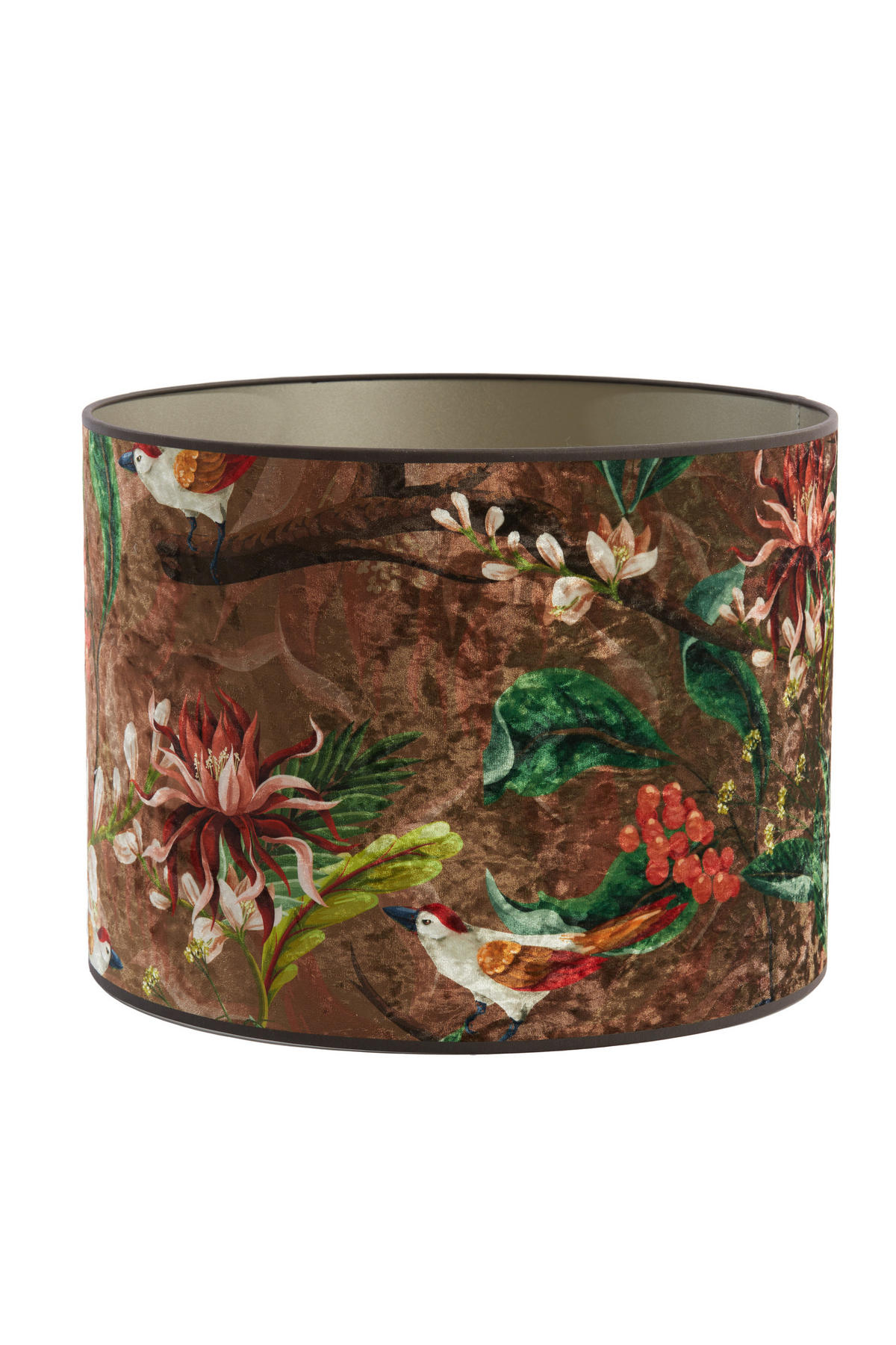 LAMPENSCHIRM Passaro Braun Ø30/21 cm - Braun, Textil (30/30/21cm) - Light & Living