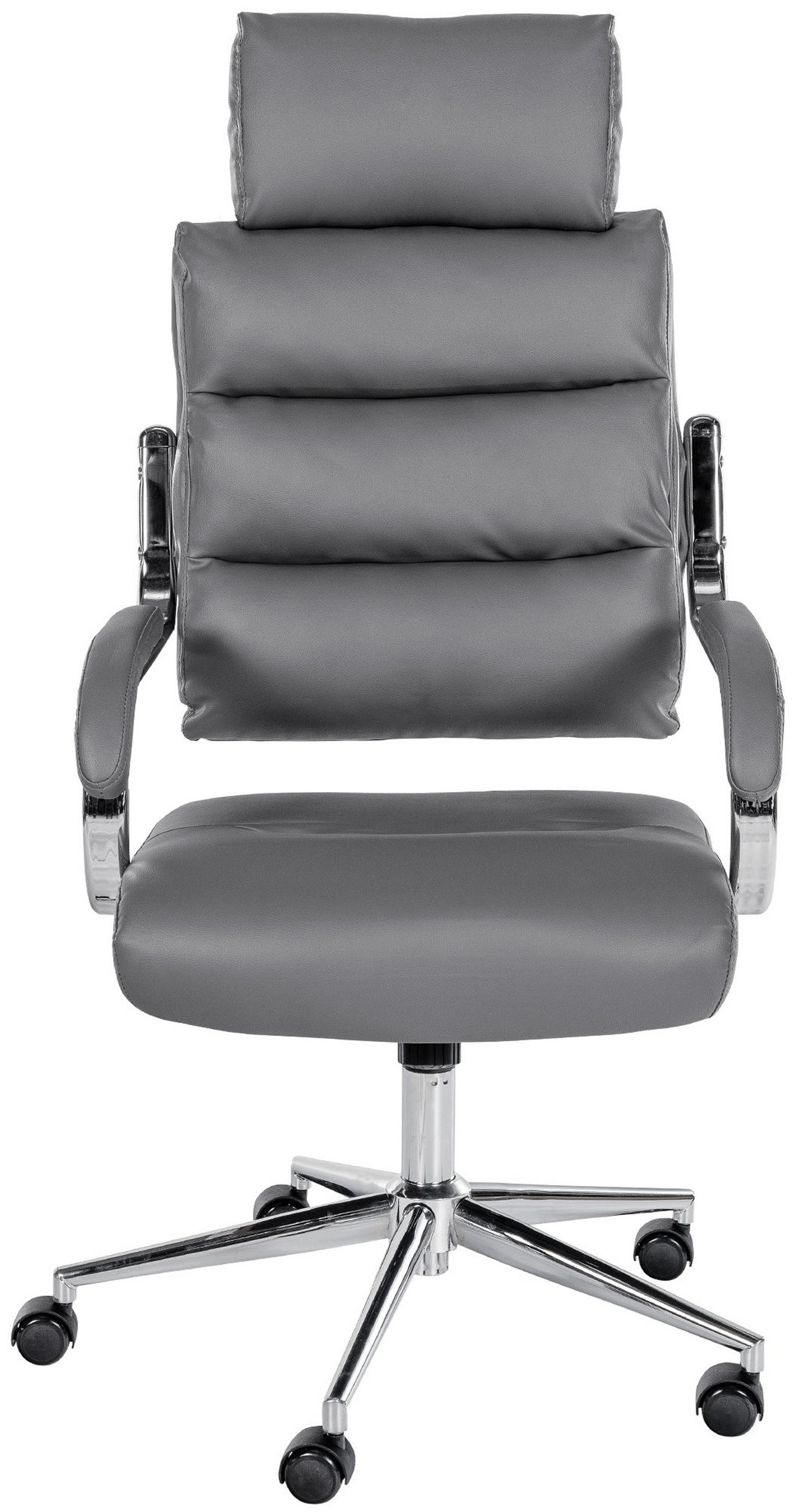BÜROSTUHL Noxar grau - Chromfarben/Grau, Kunststoff/Metall (61/129/78cm) - TPFLiving