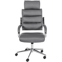 BÜROSTUHL Noxar grau - Chromfarben/Grau, Kunststoff/Metall (61/129/78cm) - TPFLiving