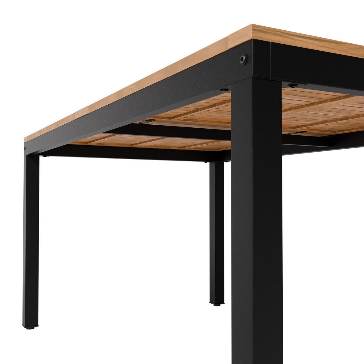 GARTENGARNITUR Rhodos Akazienholz 5-teilig - Braun, Holz/Metall - Juskys