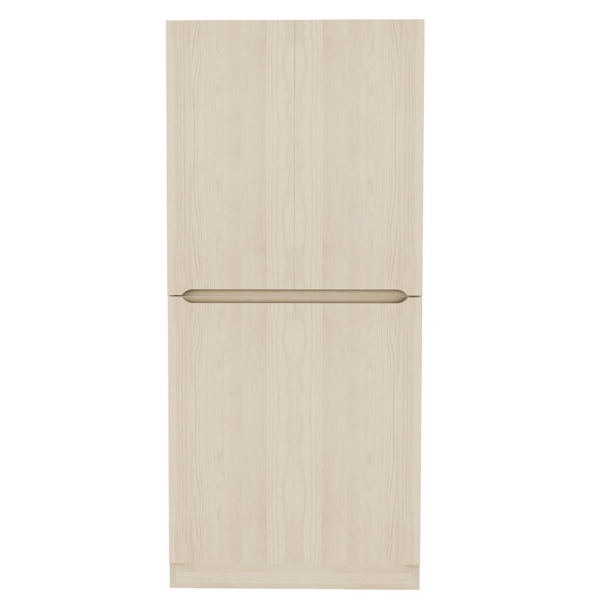 KLEIDERSCHRANK 70x40x170cm 2 Türen Stauraum Holz - Naturfarben, Holz (70/170/40cm) - FLIEKS