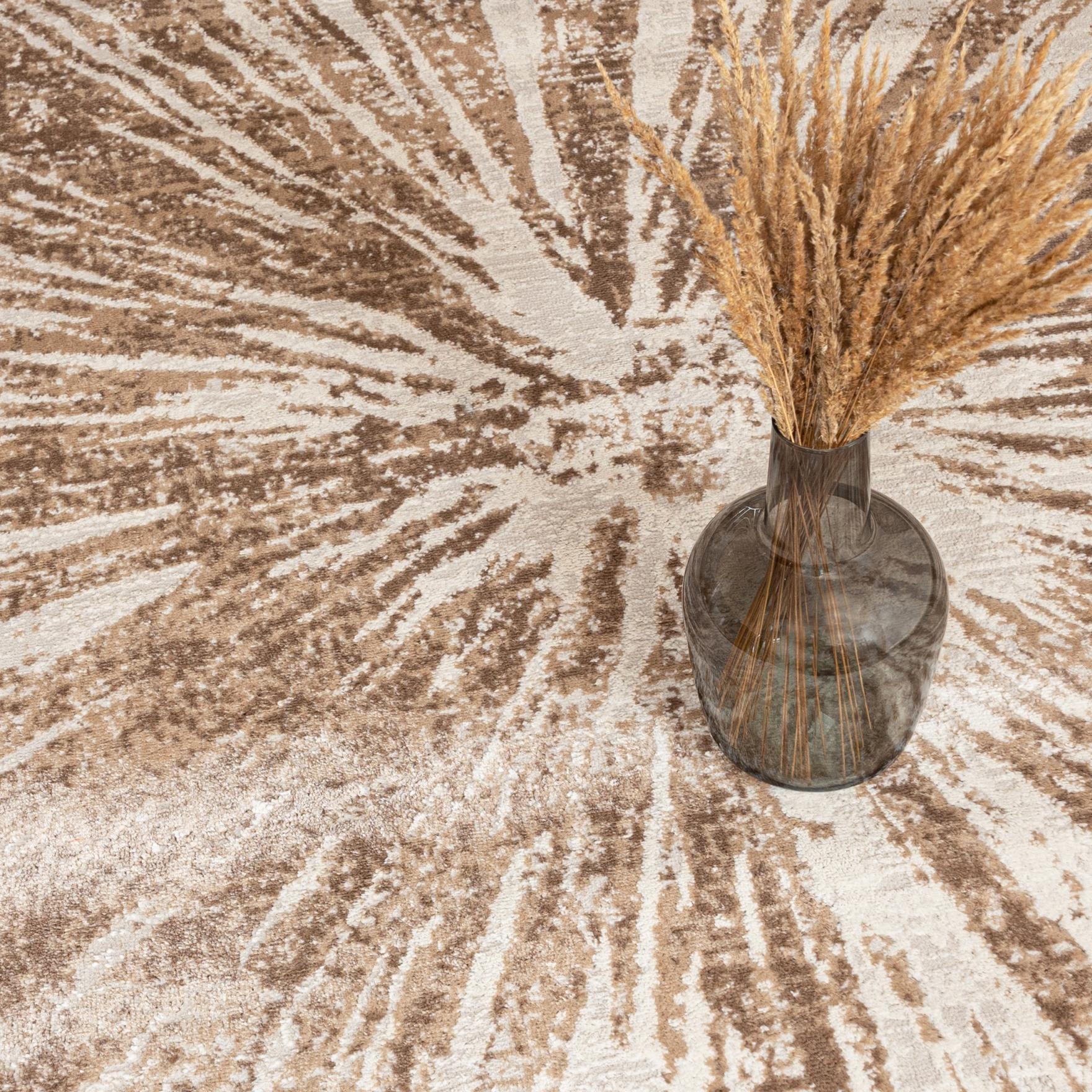 Thumbnail - Mazovia Teppich, Sand, Textil, Abstrakt, Rechteckig, 140x200 cm, Oeko-Tex® Standard 100, für Fußbodenheizung geeignet, H...