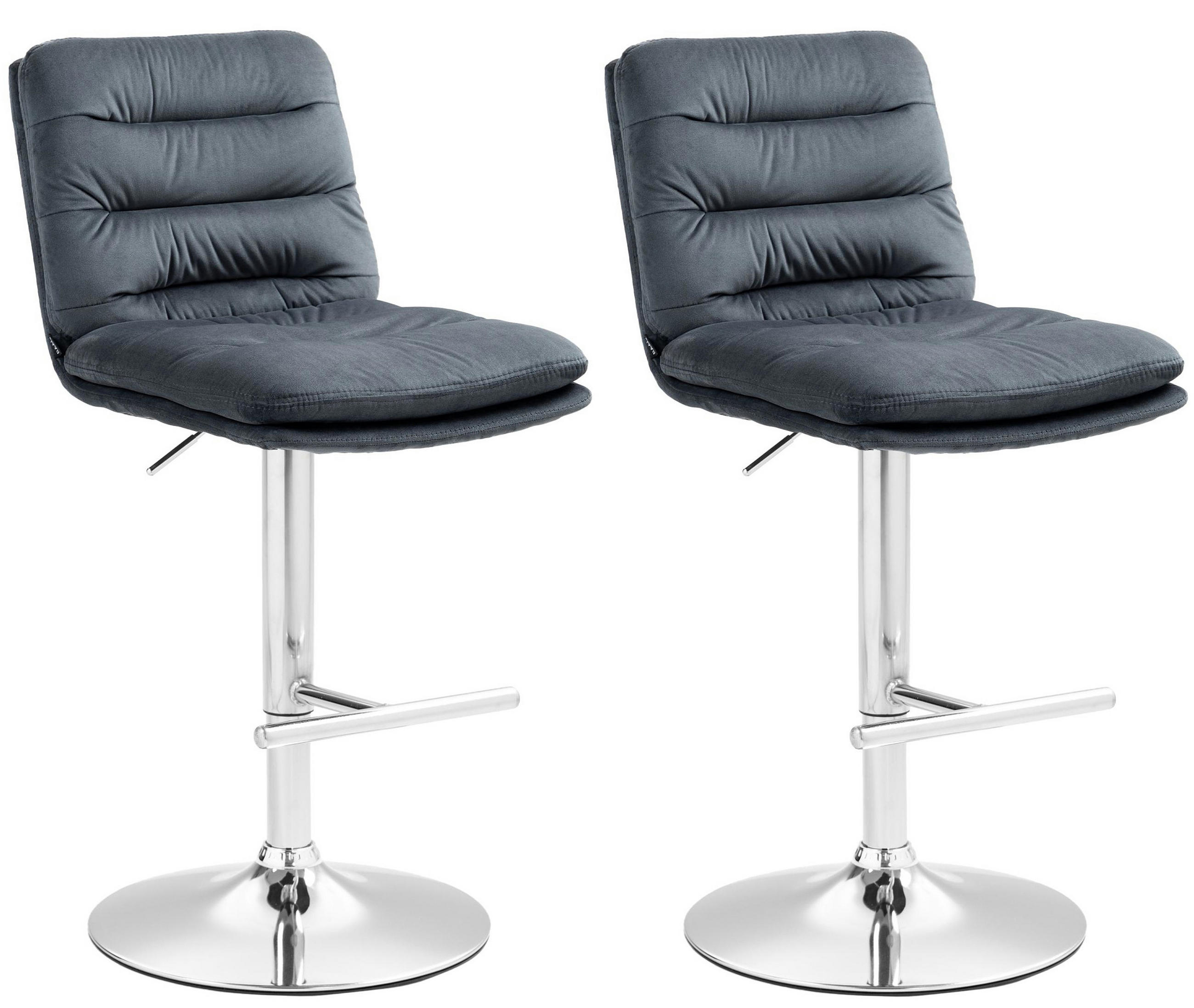 TPFLiving Barhocker Grau 42x116x56 cm